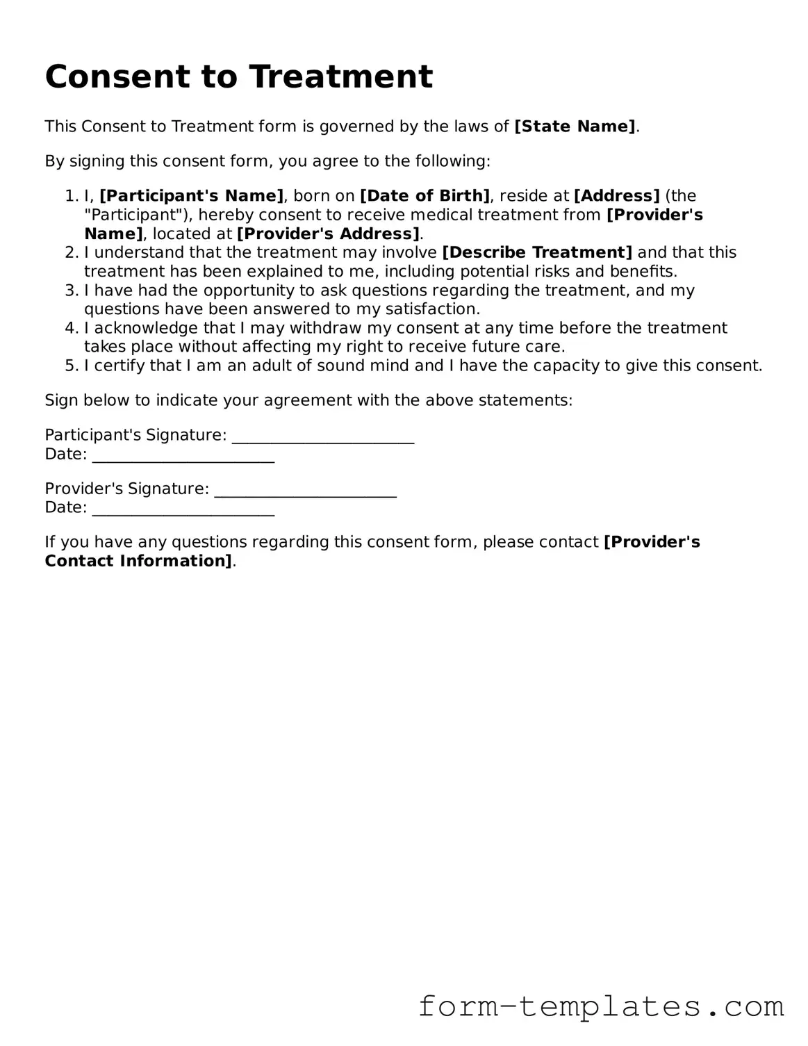 Attorney-Approved Consent Document