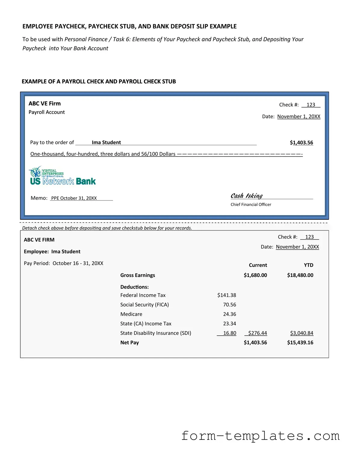 Fill Out a Valid Payroll Check Template
