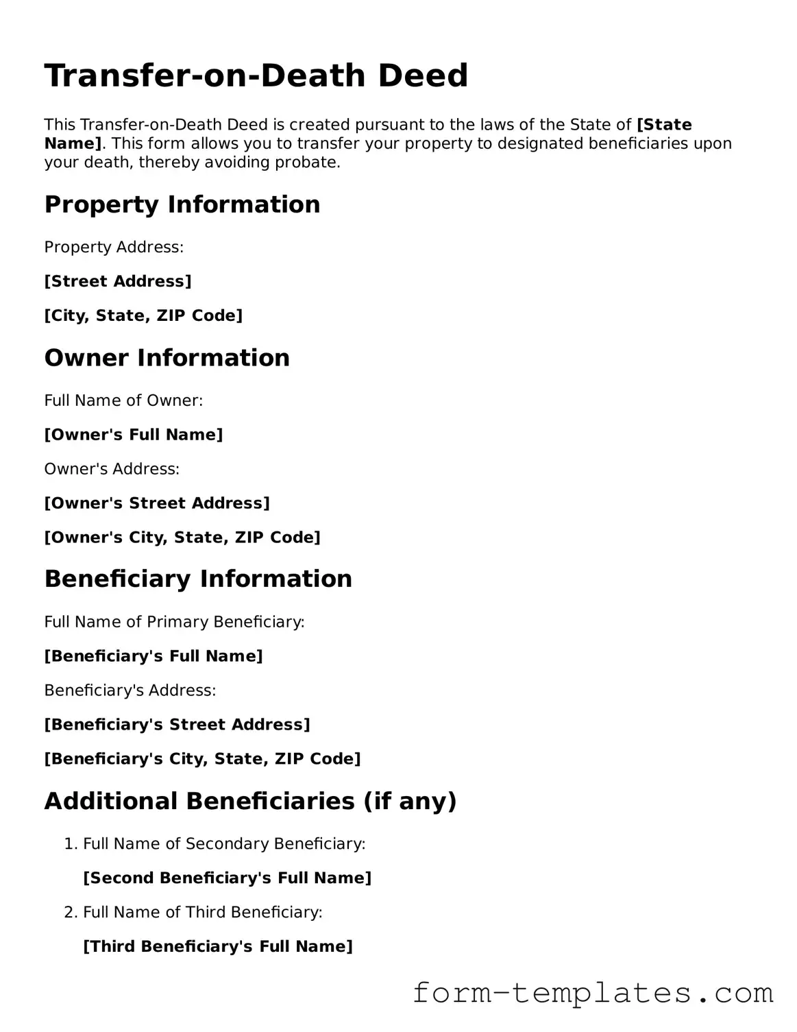 Attorney-Approved Transfer-on-Death Deed Document