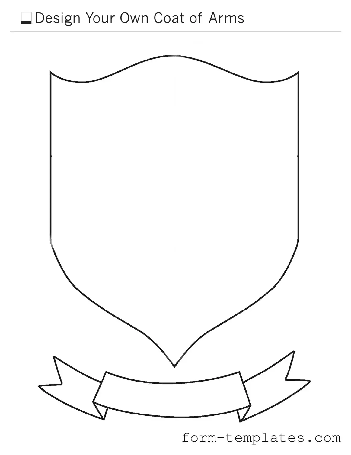 Fill Out a Valid Coat Of Arms Template