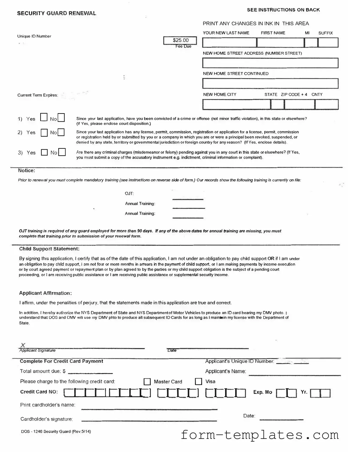 Fill Out a Valid Dos 1246 Template