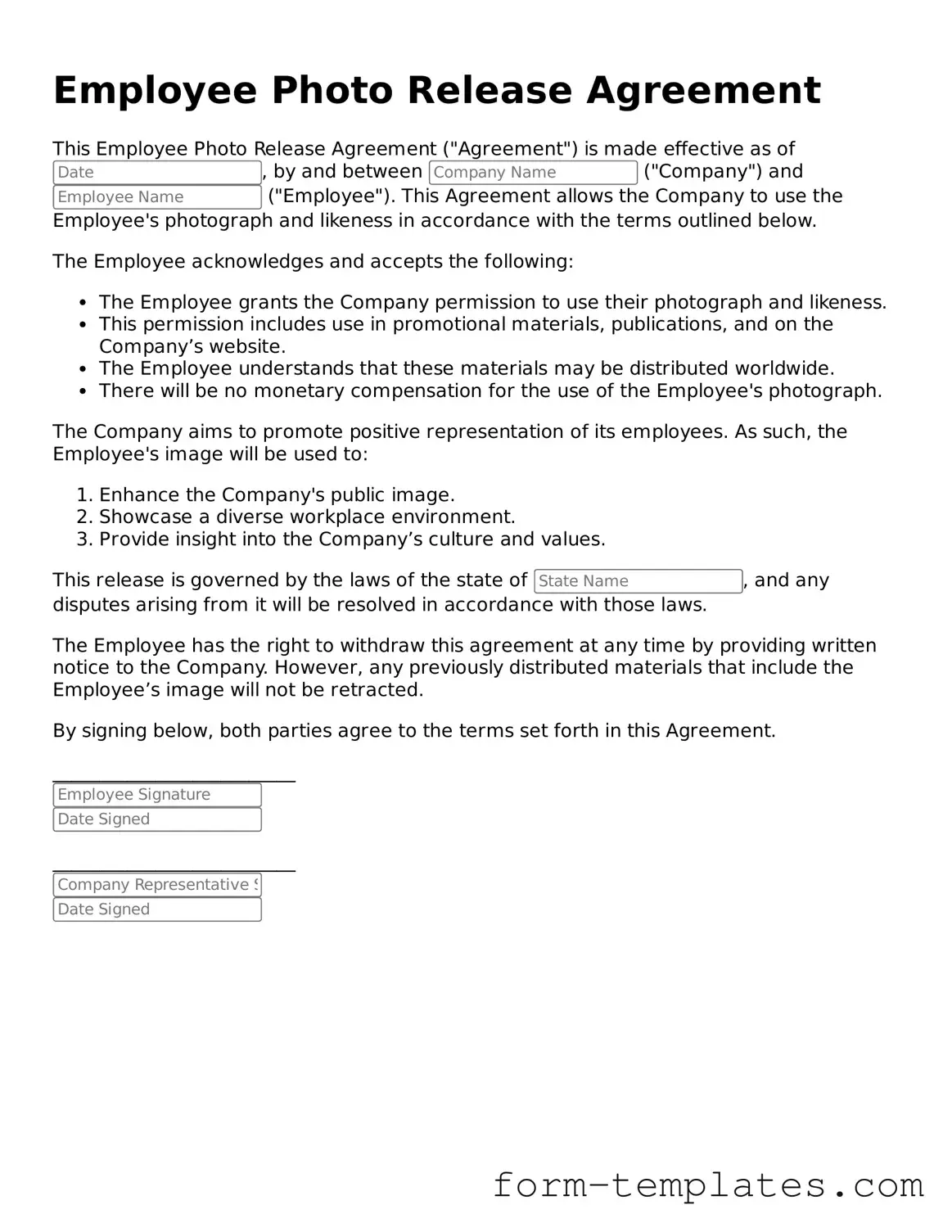 Attorney-Approved Employee Photo Release Document