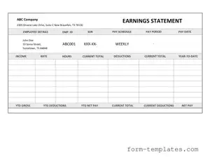 Fill Out a Valid Independent Contractor Pay Stub Template