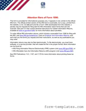 Fill Out a Valid IRS 1096 Template