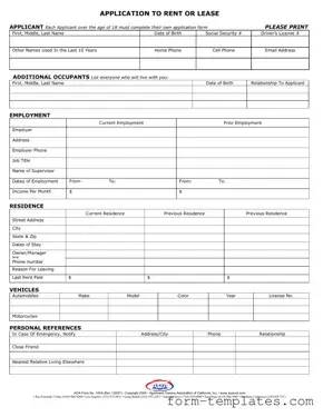 Fill Out a Valid Aoa 100A Template