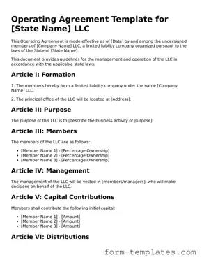 Attorney-Approved Operating Agreement Document