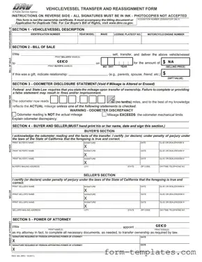 Fill Out a Valid California Fotm Reg 262 Template