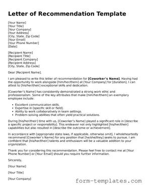 Attorney-Approved Letter of Recommendation for Coworker Document