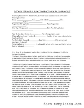 Fill Out a Valid Health Guarantee Template