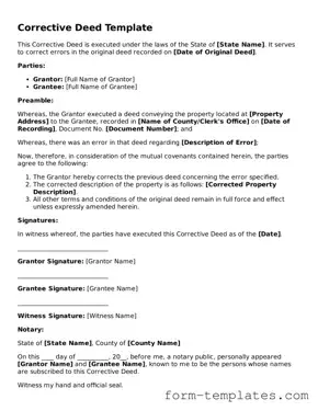 Attorney-Approved Corrective Deed Document