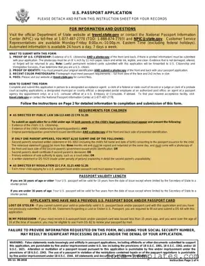 Fill Out a Valid DS-11 U.S. Passport application Template