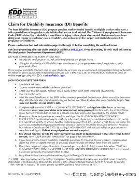 Fill Out a Valid EDD DE 2501 Template