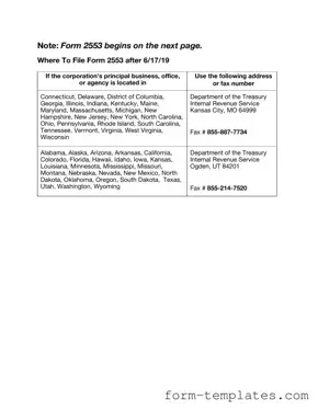 Fill Out a Valid IRS 2553 Template