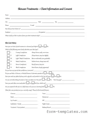 Fill Out a Valid Facial Consent Template