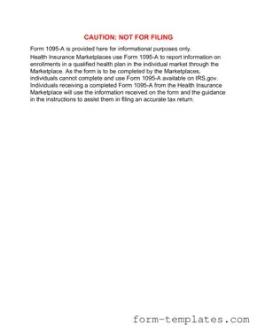 Fill Out a Valid IRS 1095-A Template