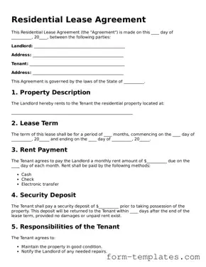 Attorney-Approved Residential Lease Agreement Document