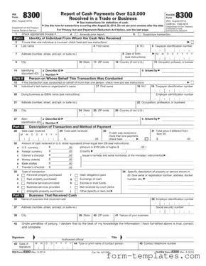 Fill Out a Valid IRS 8300 Template