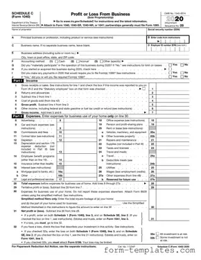 Fill Out a Valid IRS Schedule C 1040 Template