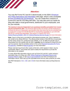 Fill Out a Valid IRS W-3 Template