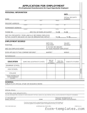 Fill Out a Valid Employment Application Pdf Template