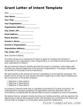 Attorney-Approved Grant Letter of Intent Document