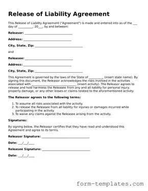 Attorney-Approved Release of Liability Document