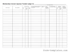 Fill Out a Valid Membership Ledger Template