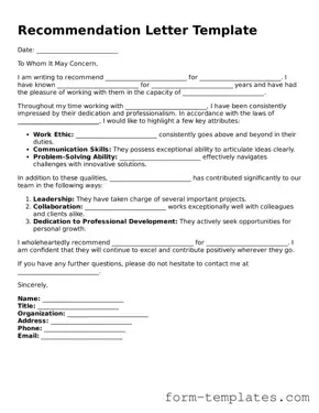 Attorney-Approved Recommendation Letter Document
