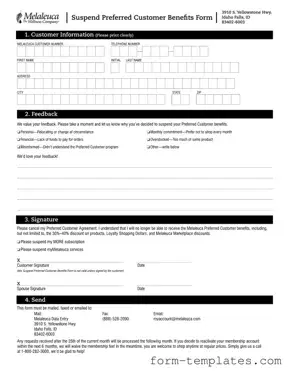 Fill Out a Valid Melaleuca Cancellation Template