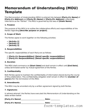 Attorney-Approved Memorandum of Understanding Document