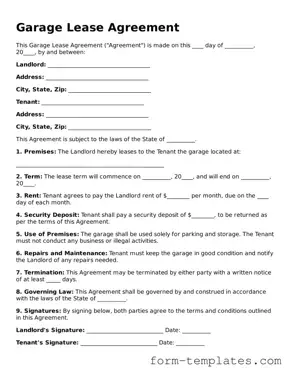 Attorney-Approved Garage Lease Agreement Document