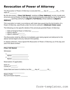 Attorney-Approved Revocation of Power of Attorney Document
