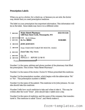 Fill Out a Valid Prescription Label Template