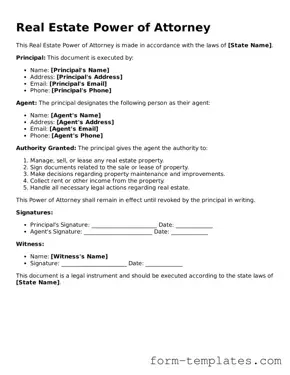 Attorney-Approved Real Estate Power of Attorney Document