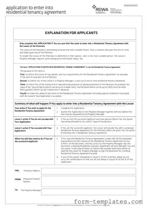 Fill Out a Valid Reiwa Tenancy Application Template