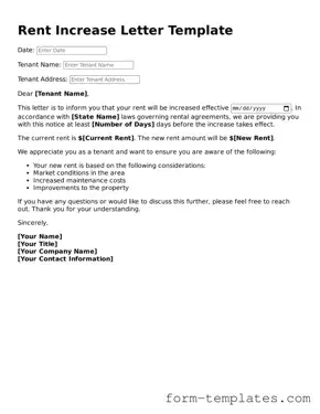 Attorney-Approved Rent Increase Letter Document