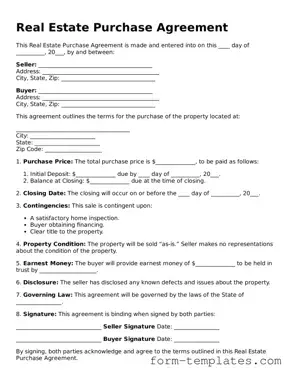 Attorney-Approved Real Estate Purchase Agreement Document