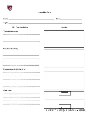 Fill Out a Valid Soccer Training Session Plan Template