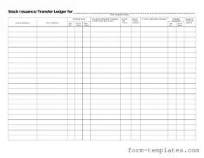 Fill Out a Valid Stock Transfer Ledger Template