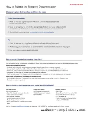 Fill Out a Valid Asurion F-017-08 MEN Template