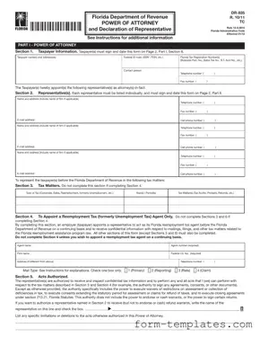 Fill Out a Valid Tax POA dr 835 Template