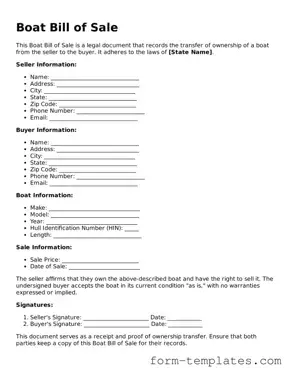 Attorney-Approved Boat Bill of Sale Document