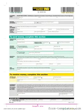 Fill Out a Valid Western Union Template