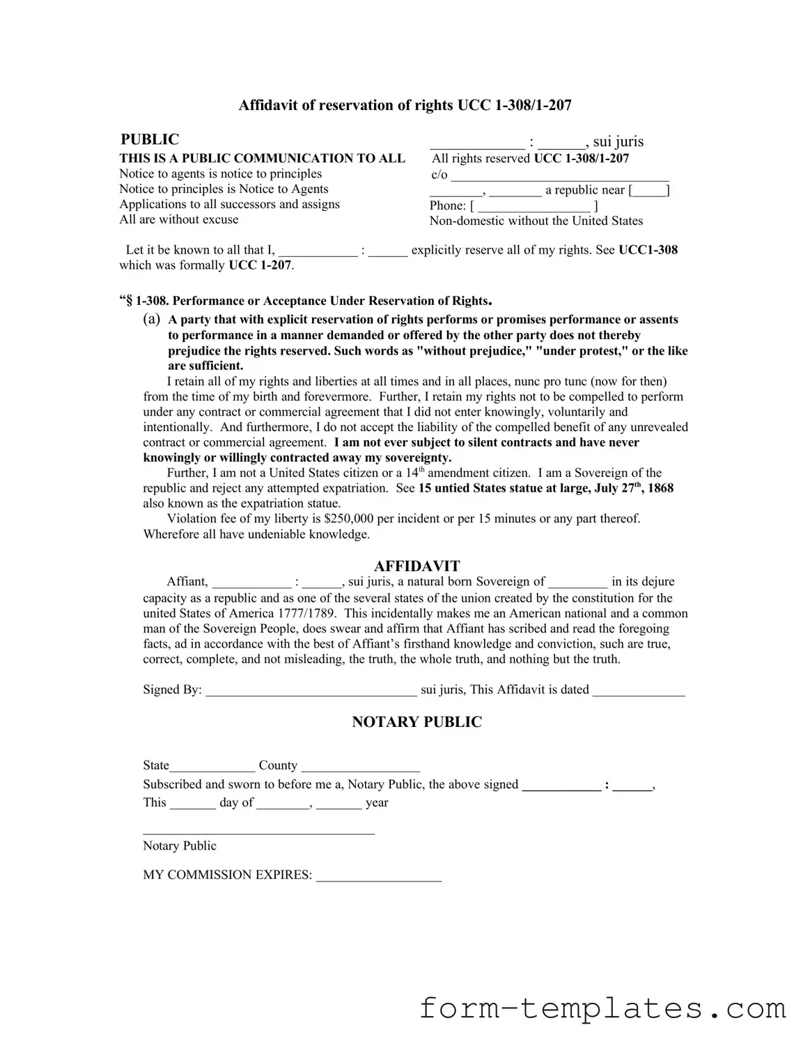 Fill Out a Valid Ucc 1 308 Template